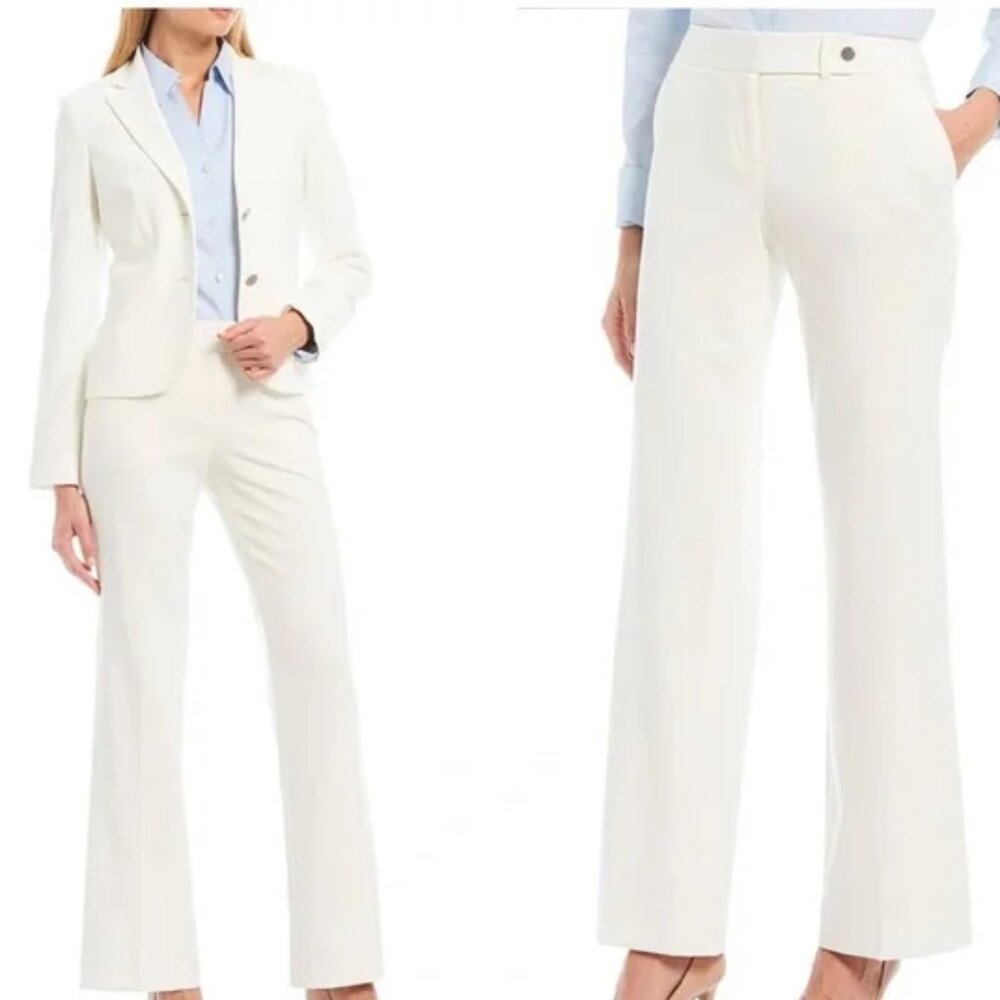 Classic Fit Straight Leg Luxe Stretch Pants Trousers